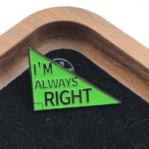 3/$25 Right Angle Triangle “I’m Always Right” Funny Geometric Shape Unisex